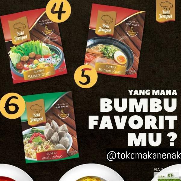 

GROSIR Aneka bumbu homemade instan Koki Jempol/tomyam/suki/steamboat/ramen/kuah baso praktis enakl