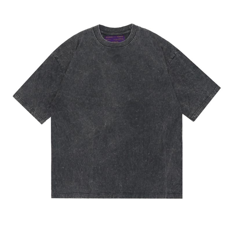 OVERSIZE TSHIRT TOXIC1805 BLANK BLACK CANDY WASH