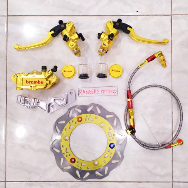 MASTER REM BREMBO KALIPER BREMBO PAKET PENGEREMAN DEPAN NMAX 5 ITEMS PIRINGAN CAKRAM DEPAN NMAX