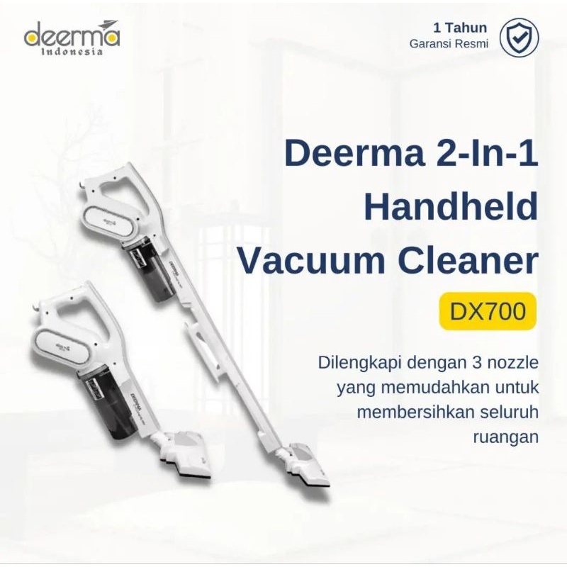 Deerma DX700 DX700S DX810 2 in 1Handheld Vacuum Cleaner Penghisap Debu Daya Hisap Kuat