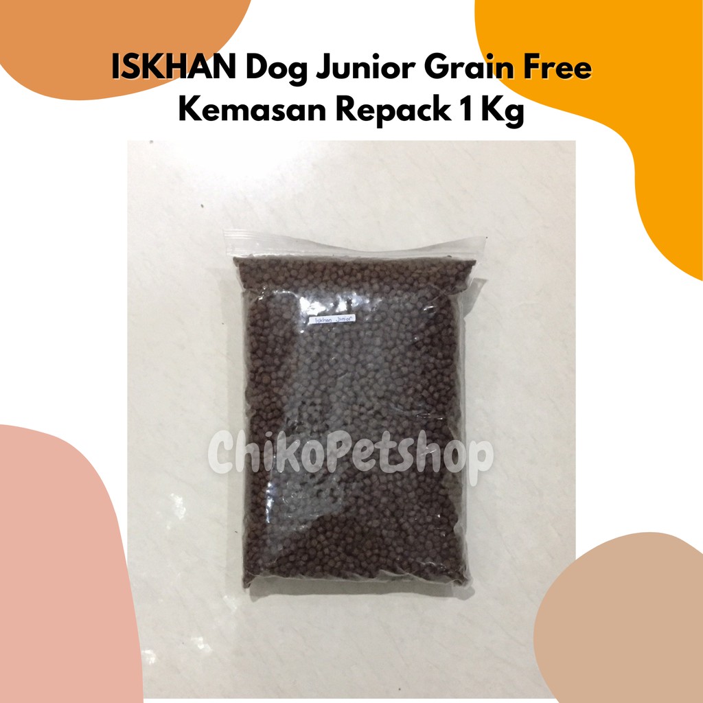 ISKHAN DOG Junior Grain Free Makanan Anjing Import Korea Kemasan 1 Kg