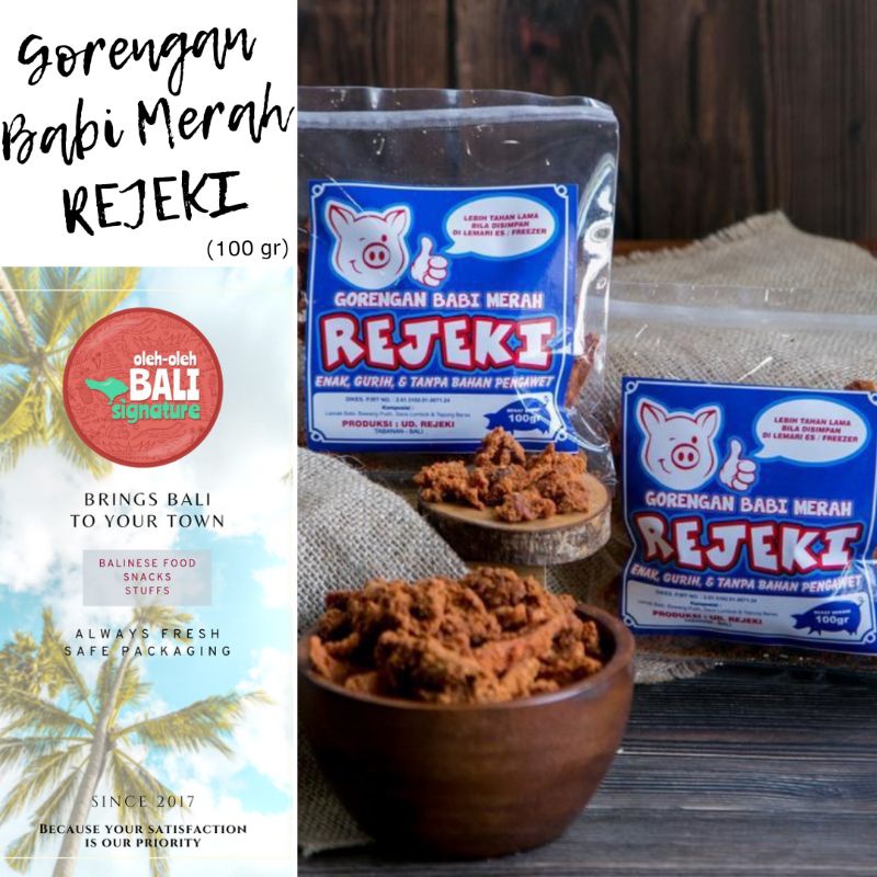 

Kerupuk Gorengan Babi Merah Rejeki Bali (FRESH)