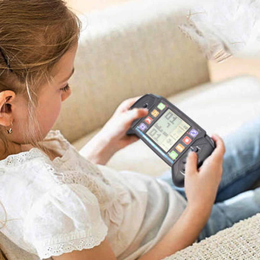 Timekey H3T7 Konsol Game Tetris Retro Layar 3.5 "Dengan 26 Games Built-in