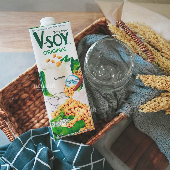 

ds211vz V-Soy Susu Kedelai Original ( Vsoy Milk Non Gmo) 1L Xa201As