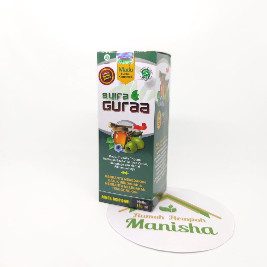 Madu Herbal Syifa Guraa Al-Ghuroba Meredakan Batuk 130ml