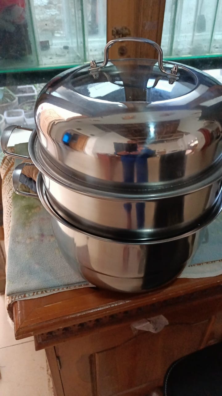 Calypso Panci Kukus Steamer 3 Susun 30cm Dandang Kukusan Stainless Ori Good Quality Best Seller