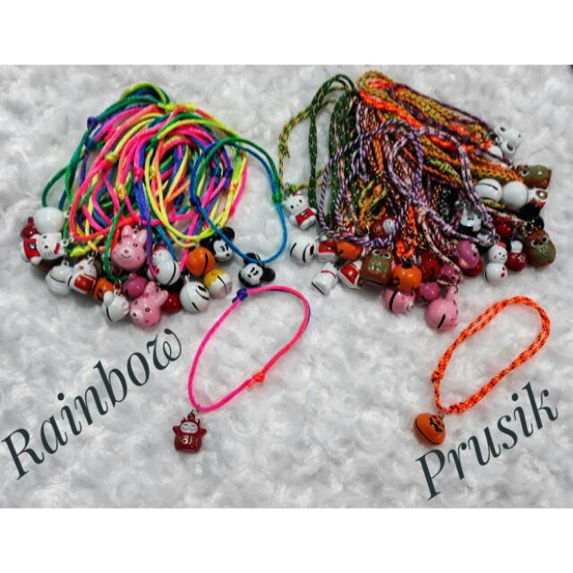 Kalung kucing Rainbow / Prusik lonceng Karakter