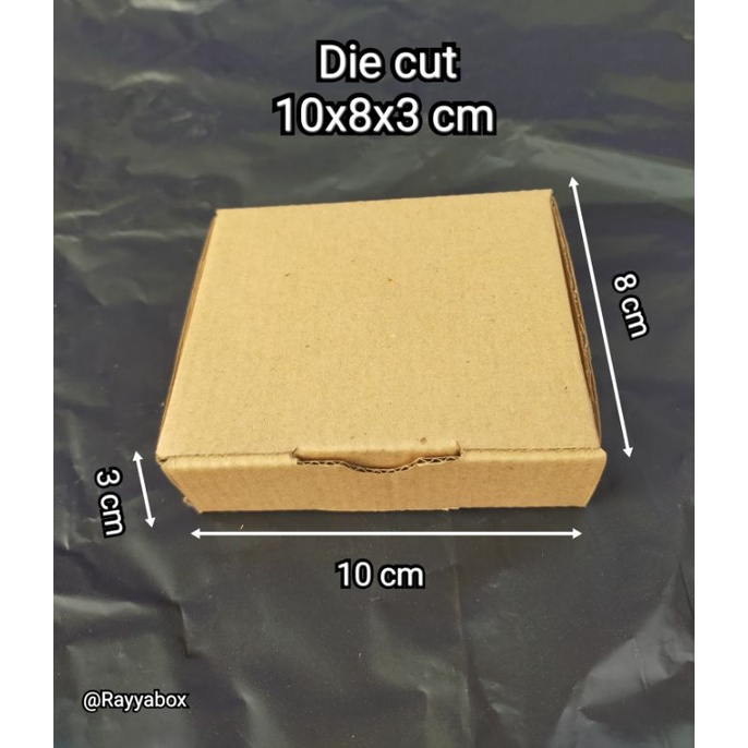 

Kardus packing murah ukuran 10x8x3 cm Box die cut/karton polos/box hampers /box pizza