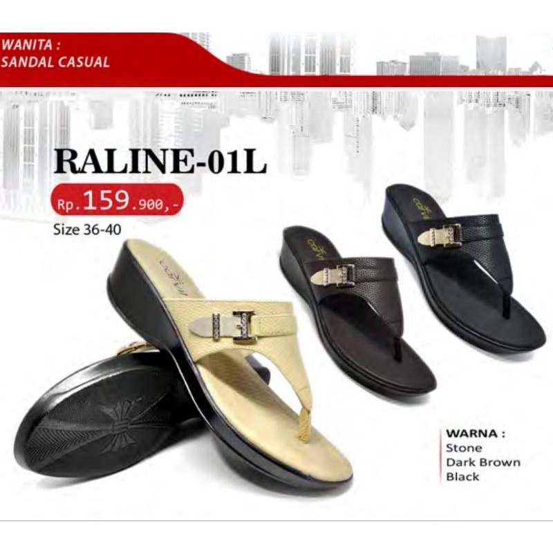 CARVIL RALINE-01L | SANDAL CASUAL WANITA ORIGINAL 100%