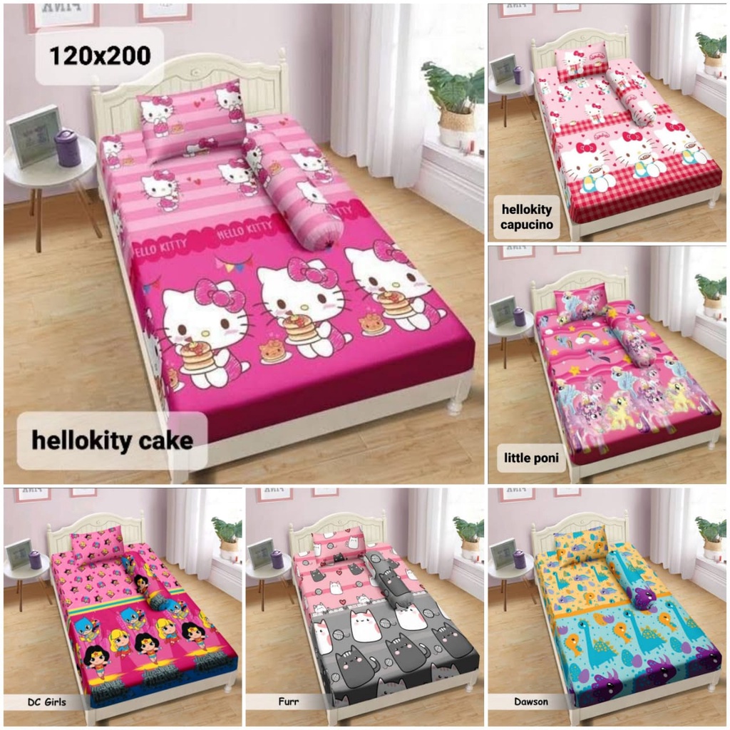 Sprei Lady rose Ukuran 120 x 200 Bantal 1 Guling 1