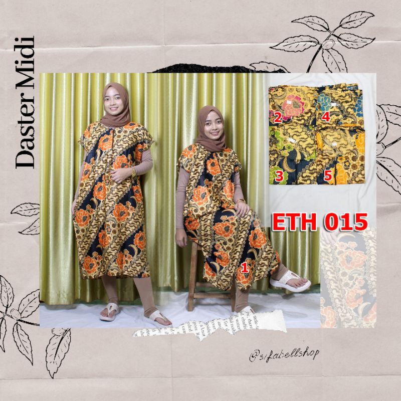 DASTER MIDI JUMBO ETH015 / DASTER JUMBO BAHAN KATUN