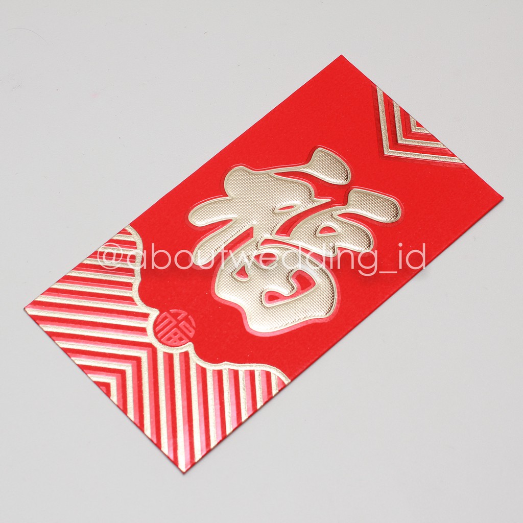 

Angpao Hok panjang isi 6 Fu Fuk Lucky Hong bao