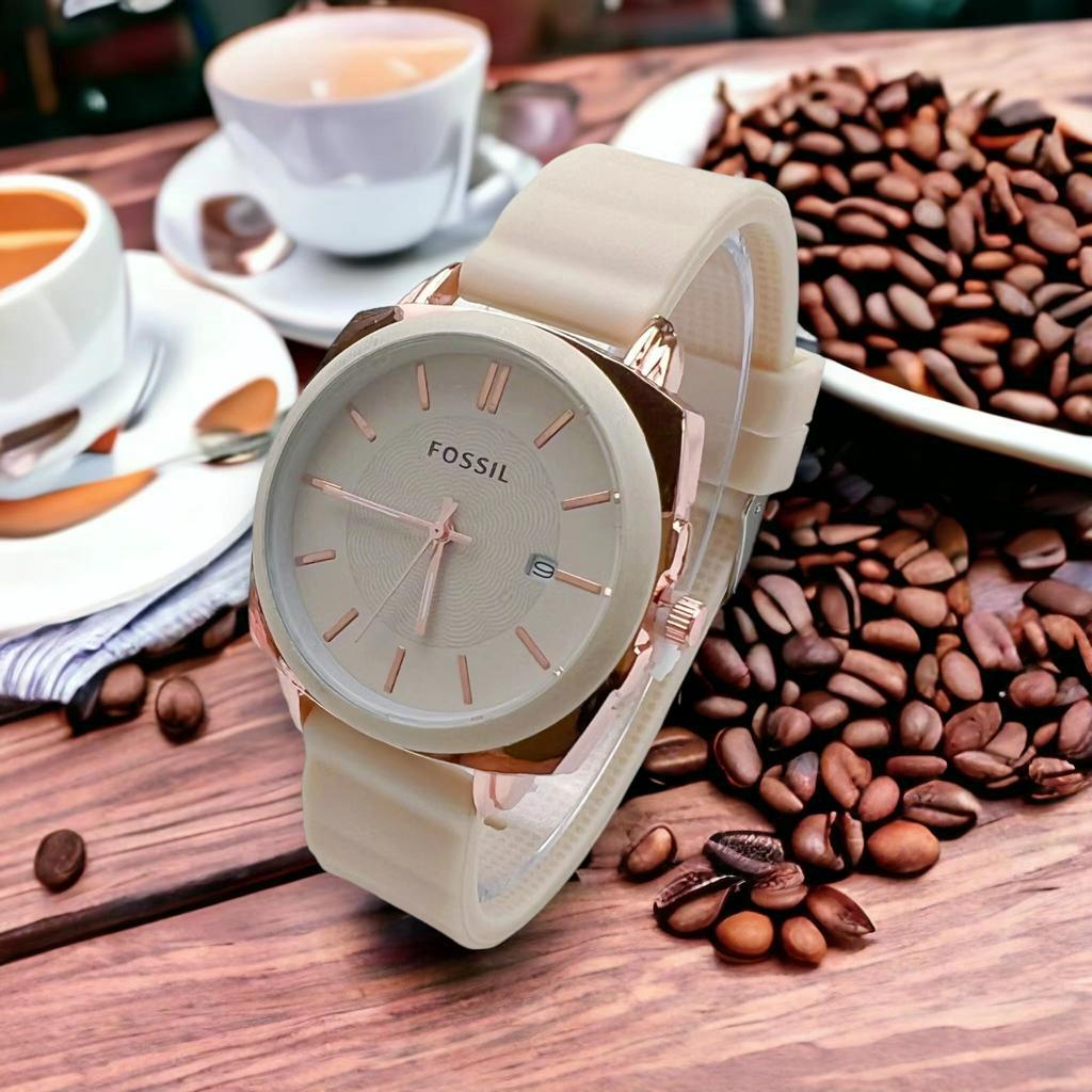 COD Ready Lagi Jam Tangan Wanita Analog Model Terlaris F055IL Rubber Tanggal Aktif Murah Import G62