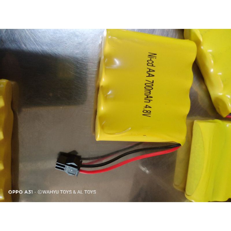 BATERAI MAINAN RC CAS 4.8VOL-6Vol 700mah