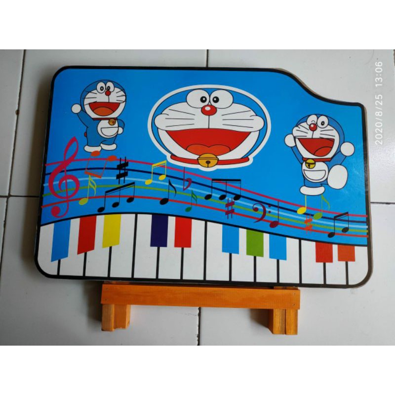 Meja Belajar Anak Karakter doraemon piano
