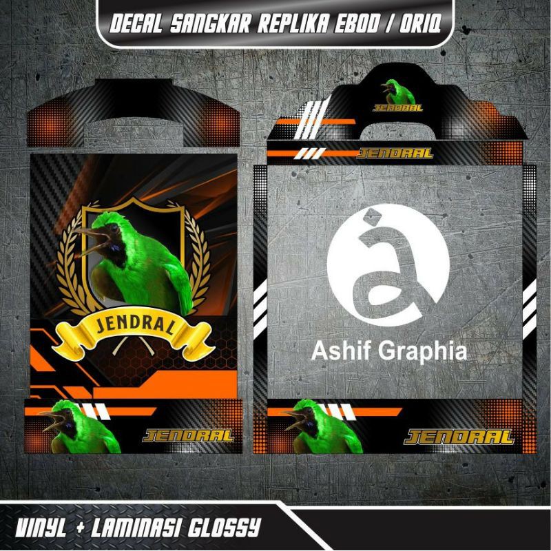 BISA COD DECAL SANGKAR KOTAK CUCAK IJO GRAFIK