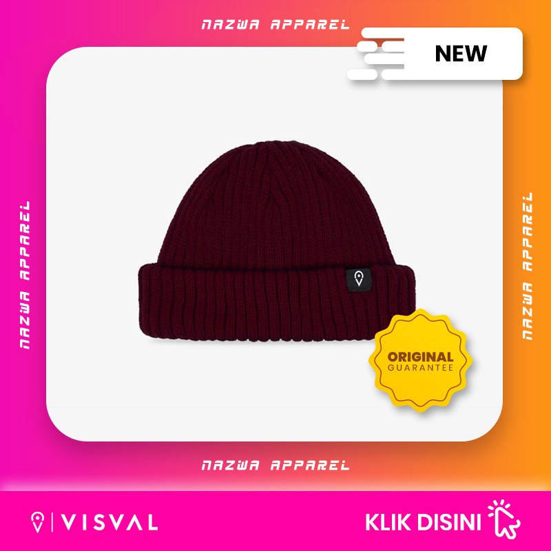 TOPI KUPLUK VISVAL DERBY BEANIES MAROON