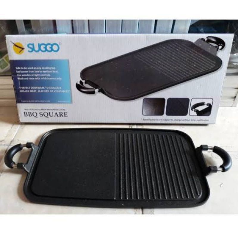 (PROMO) SUGGO ROUND GRILL PAN / MULTI GRILL PAN SUGGO ORIGINAL / PIZZA PAN / PANGGANGAN ANTI LENGKET FREE BUBBE / PANGGANGAN JUMBO