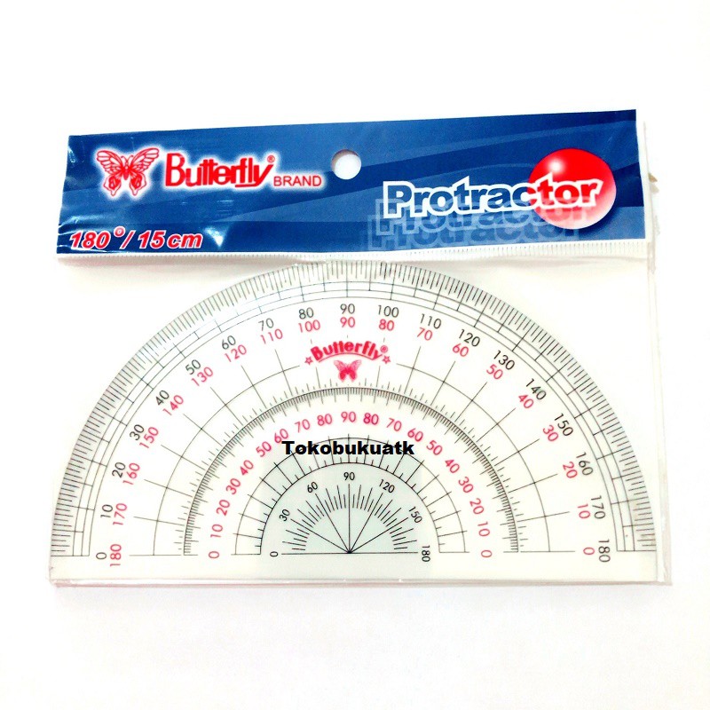 

Penggaris Busur 180 derajat 15 cm