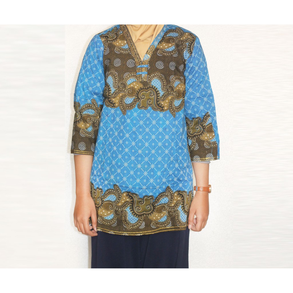 Blus Batik I Atasan Batik I Blouse Batik Wanita Inka-SIZE XL