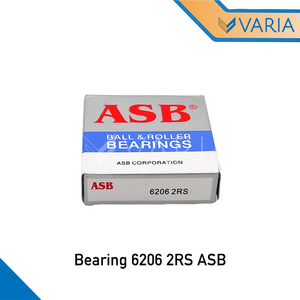 Bearing / Laher 6206 2RS Tutup Karet Double ASB