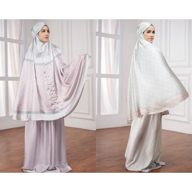 Buttonscarves The Eeman Prayer Robe in Mauve and Dusty Green