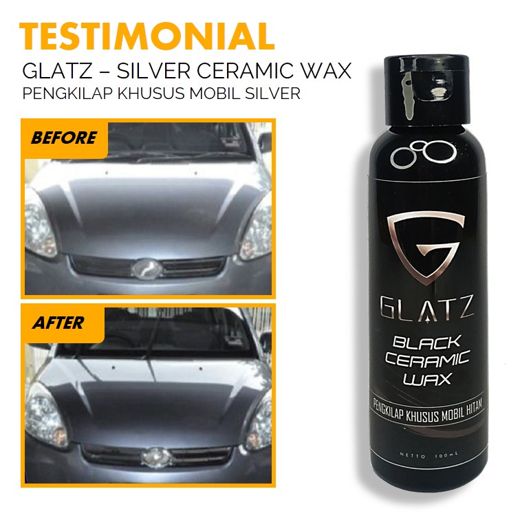 Pengkilap Body Mobil Silver GLATZ Silver Ceramic Wax Semi Nano Coating