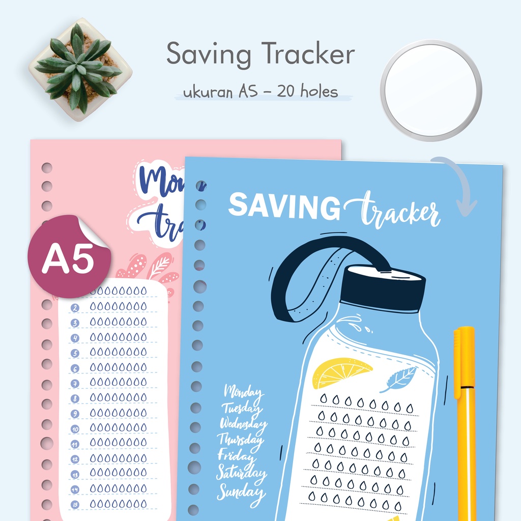 

Loose Leaf A5 Saving Tracker - Kertas Binder by bukuqu