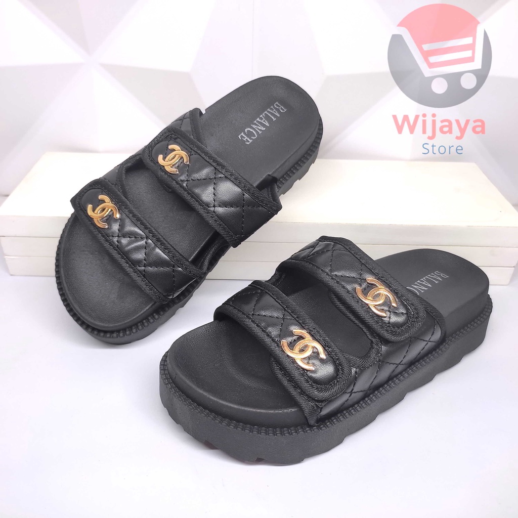 Sandal BALANCE 238 8B Wedges Slop Wanita Sendal Jelly Slide Selop Cewek Perempuan