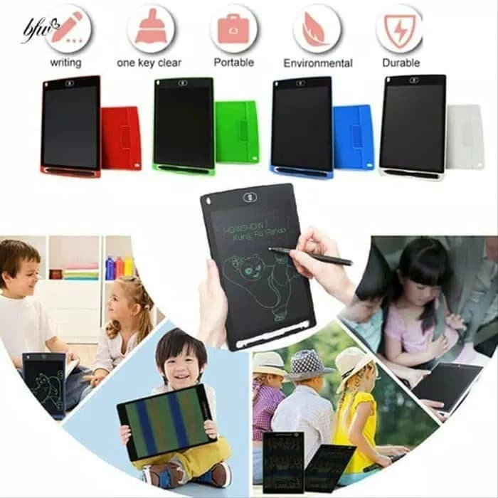 Lcd Writing Tablet 8,5 Notepad PAPAN TULIS Gambar Coretan