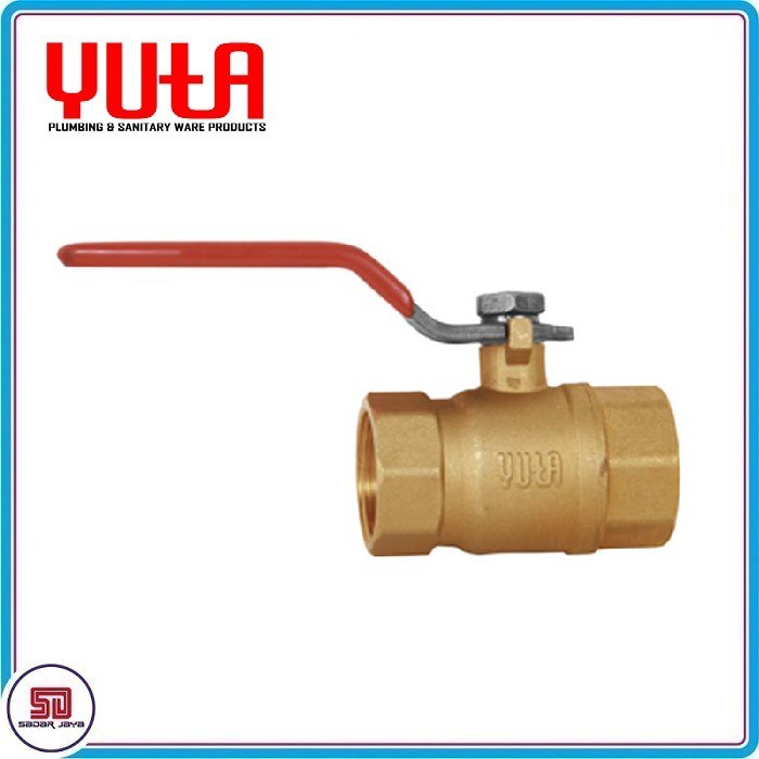 Yuta Ball Valve FB Stop Kran Drat Dalam Kuningan Brass Katup Keran 1/2&quot; 3/4&quot; 1&quot;