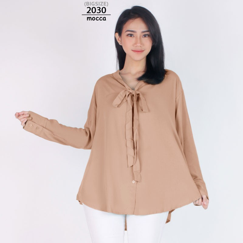 ARENA - RIBBON RAYON BLOUSE KANCING DEPAN