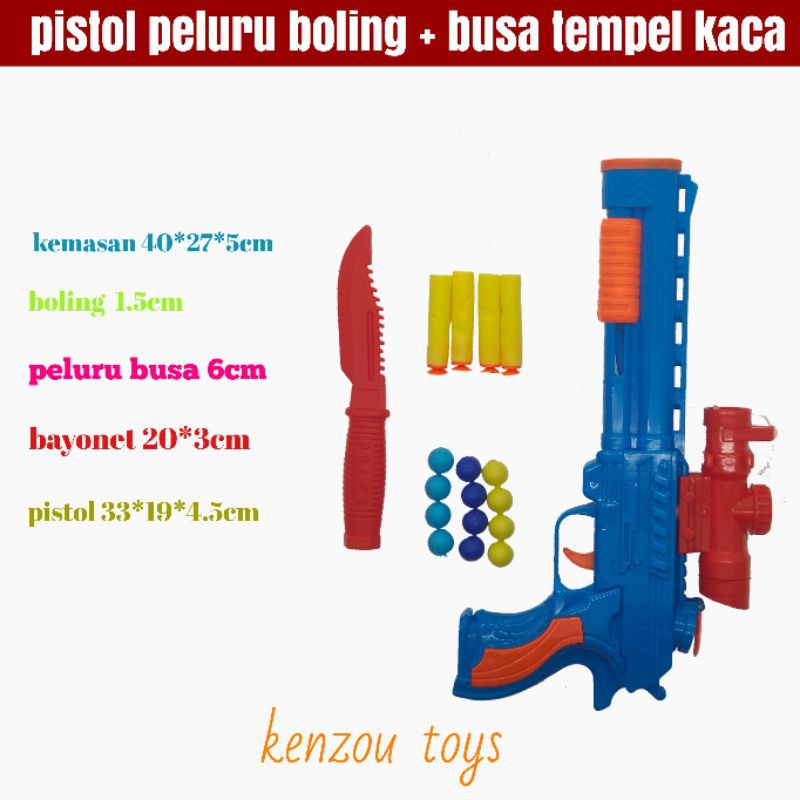 mainan pistol peluru busa dt 1552