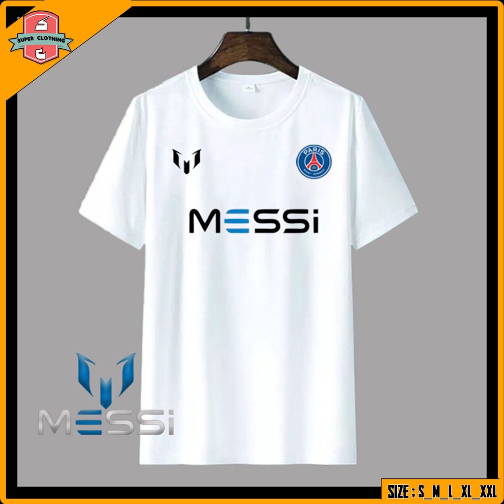 KAOS LIONEL MESSI LOGO PSG - BAJU MESSI LOGO PSG - T-SHIRT MESSI LOGO PSG - BAJU KAOS LIONEL MESSI
