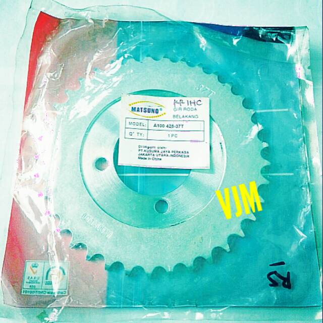 GEAR GIR BELAKANG SUZUKI A100 428 - 37T