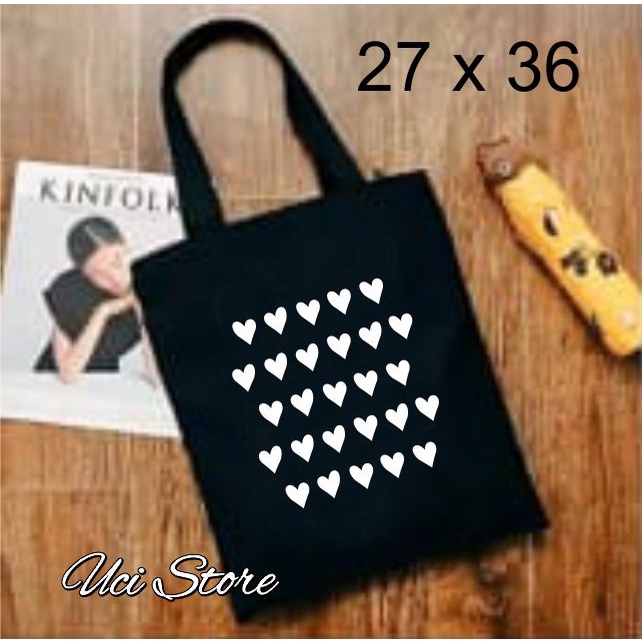 ( PAKAI RESLETING ) TAS TOTE BAG WANITA..SABLON KUAT &amp; RAPI ( TOKO UCI)