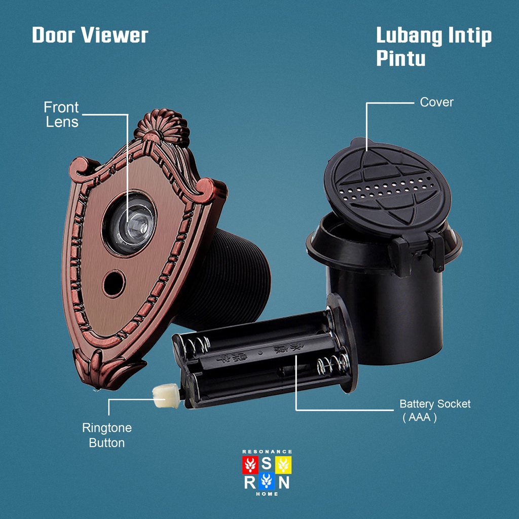 Door Viewer + Bell Antik Resonance Home