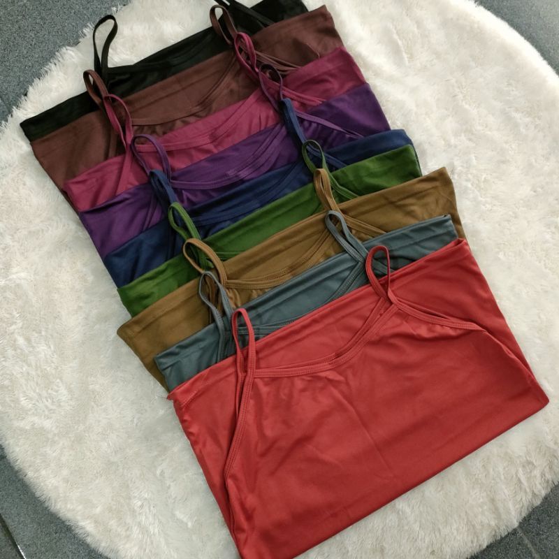 Paket 5 Pcs Tanktop Tali Kecil Termurah | Daleman Wanita | Singlet Wanita Murah