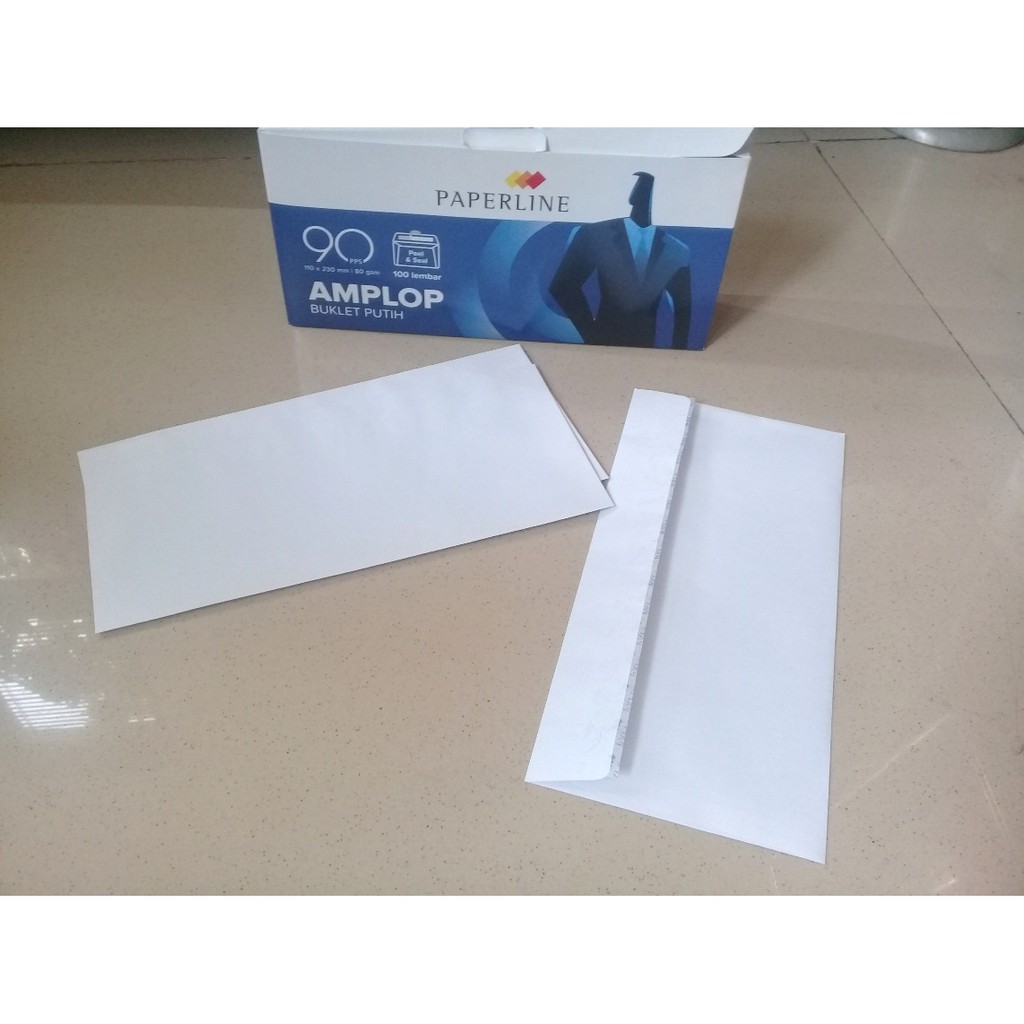 

Amplop Besar Buklet 90pps Putih 110x230mm 80gsm 100 lbr - Paperline