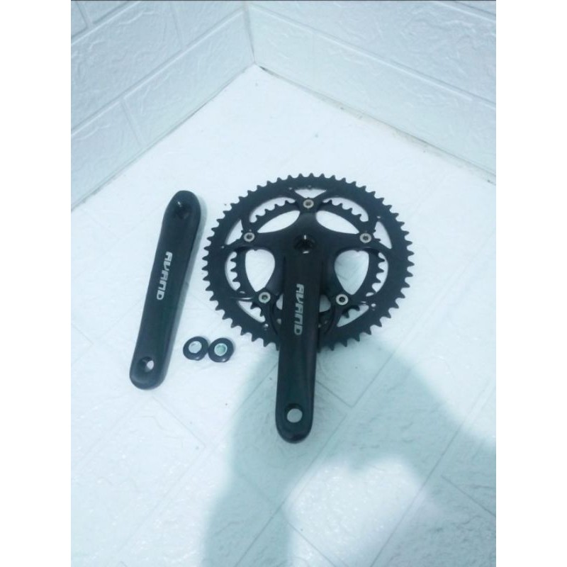 Crank Sepeda Road Bike RB Lipat Avand 2 Speed Chainring 53T