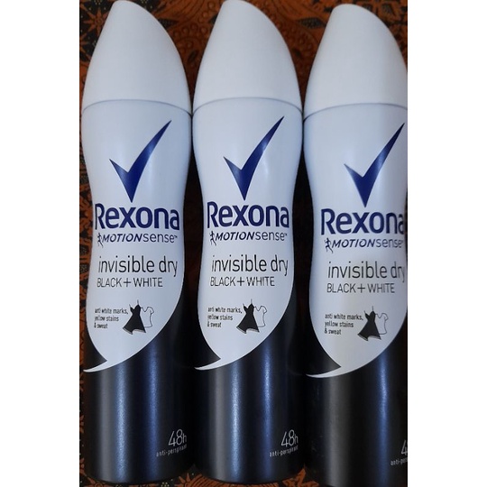 Rexona Motionsense Invisible Dry Black+White Spray