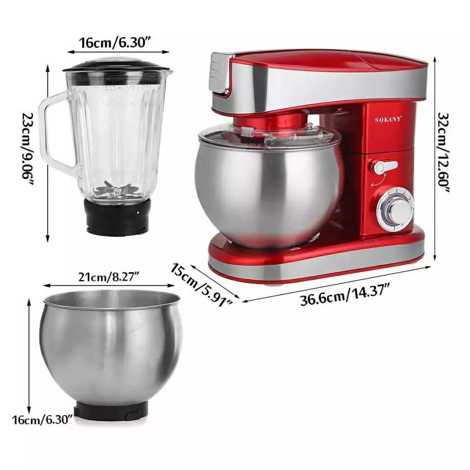 SOKANY stand mixer roti penggiling daging blender pengaduk adonan kue 3 in 1 serbaguna