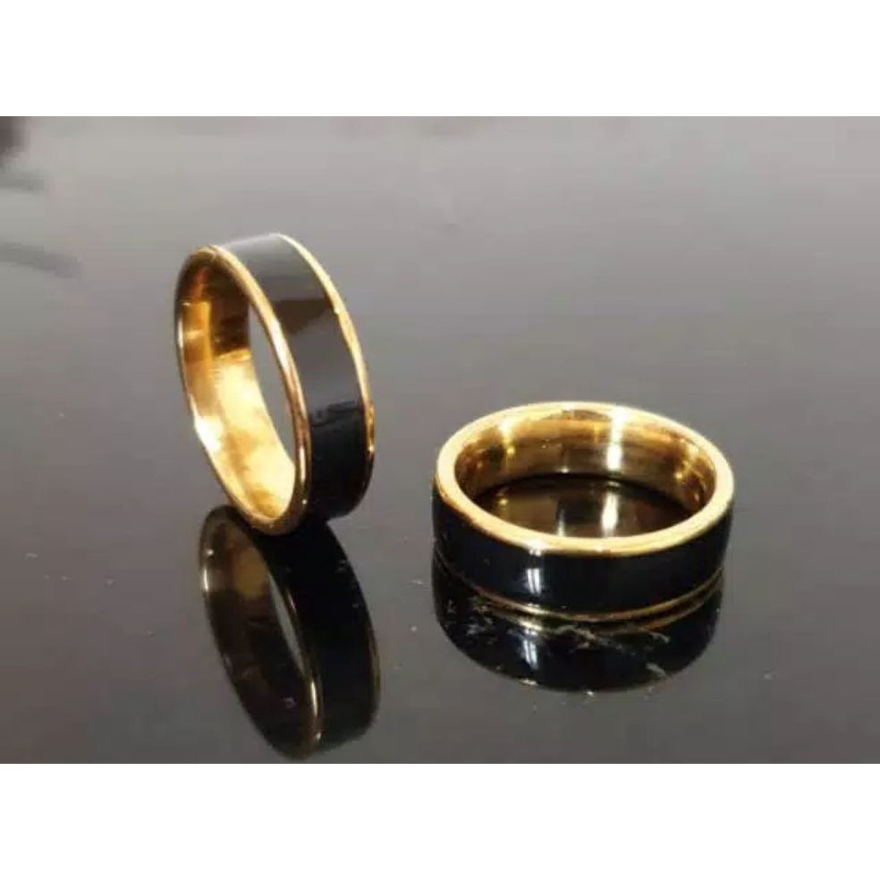 cincin titanium hitam emas terbaru anti luntur