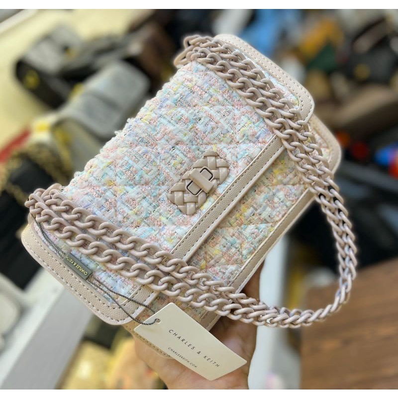 Charles n keith like ori storeKlasik caviar 2 muka Persis d store ckUk 22x14cm