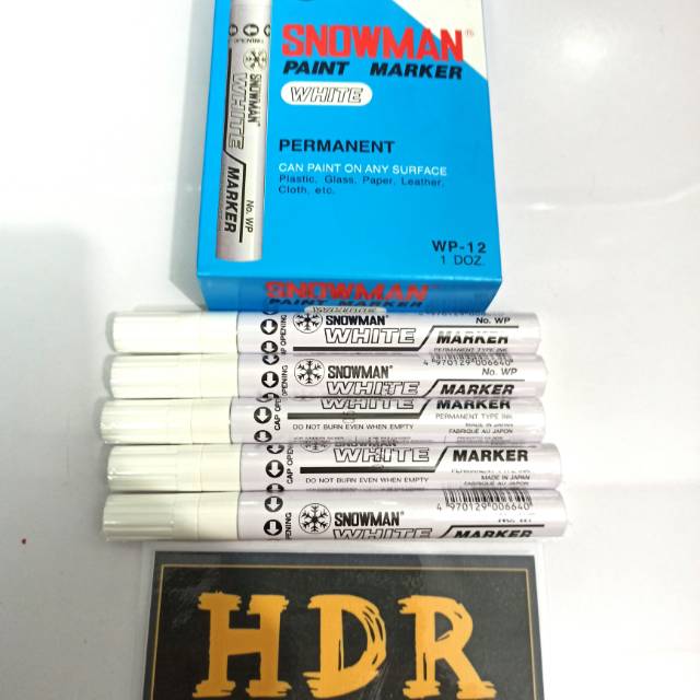 

Spidol Paint marker Putih Snowman (Permanent)