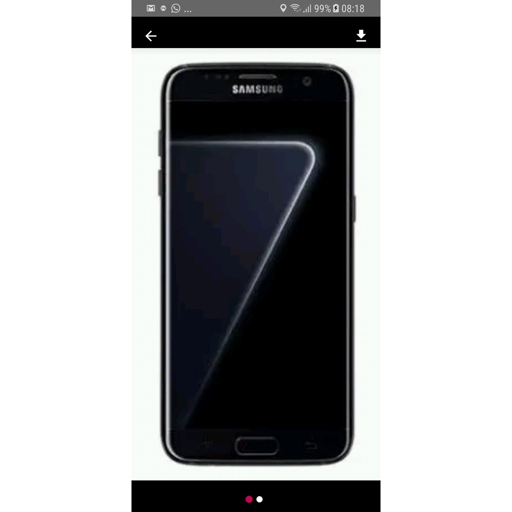 New 4G Samsung Galaxy S7 edge    128GB DUOS Jet Black Pearl