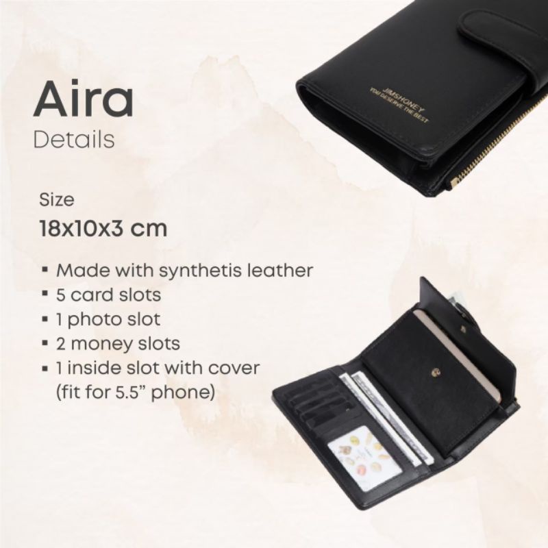 Dompet /dompet panjang Aira Jims honey