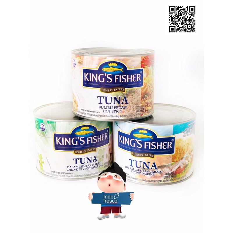 

King's Fisher Tuna In Canned- Daging Tuna Kaleng 1800g