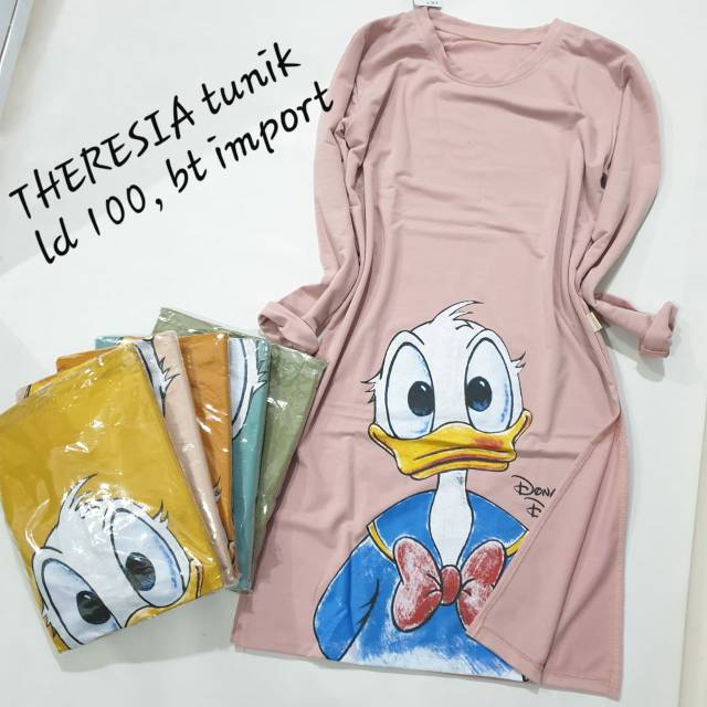 Tunik Import Brand Theresia Motif Donald Duck