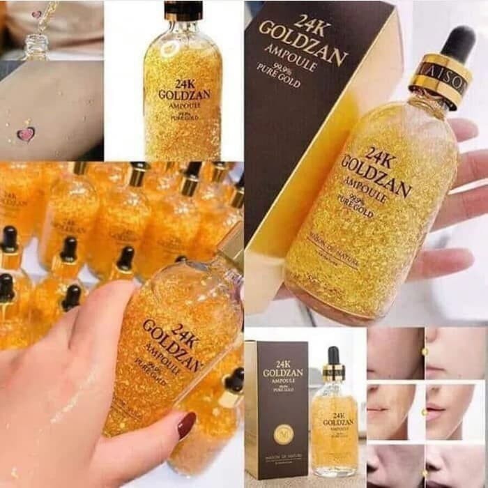 24K serum goldzan ampoule 100% original pemutih wajah